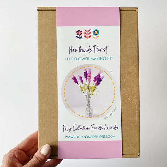French Lavender Posy Felt Flower Craft Kit