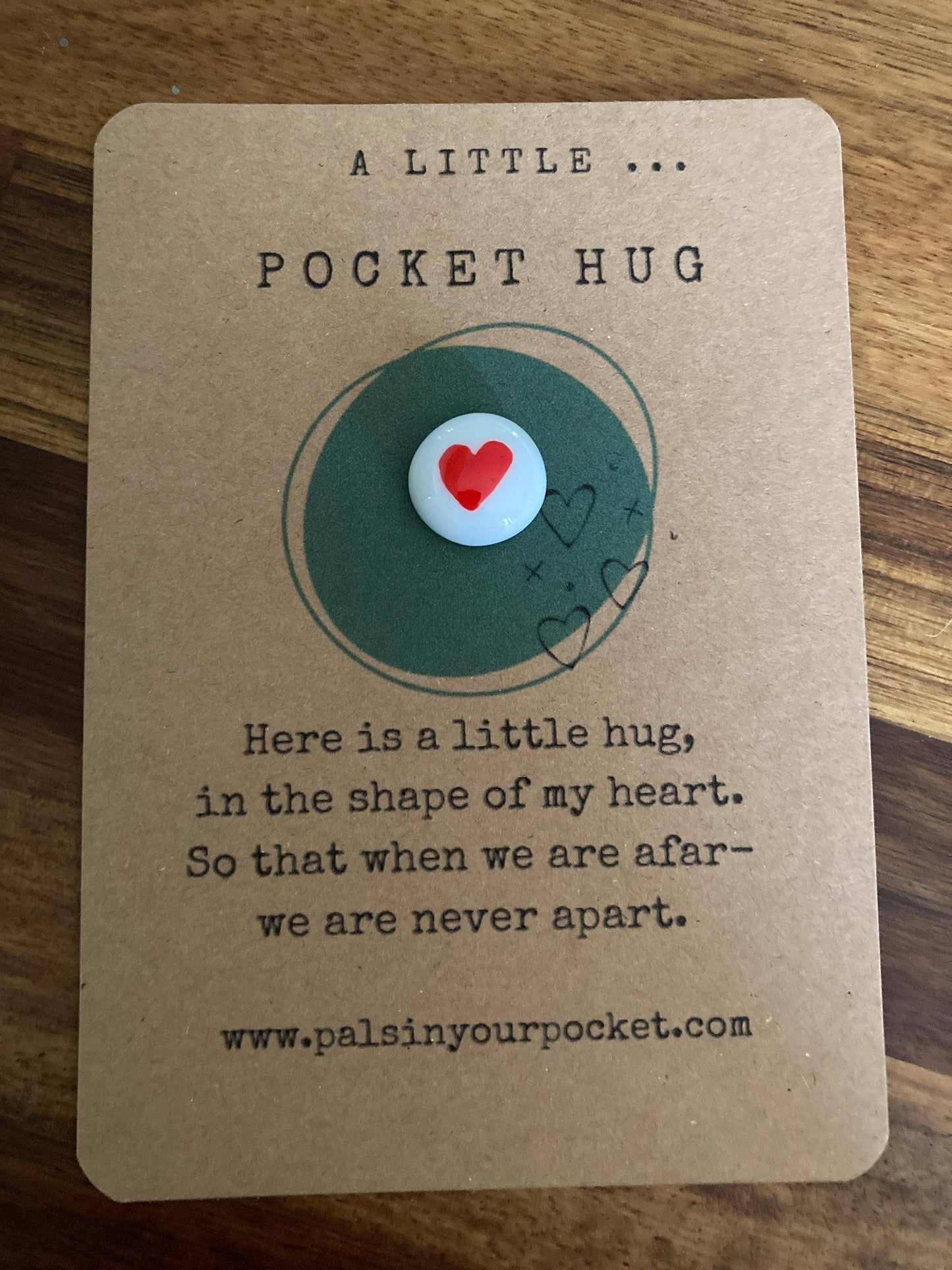 Pocket Hug Heart Pebble