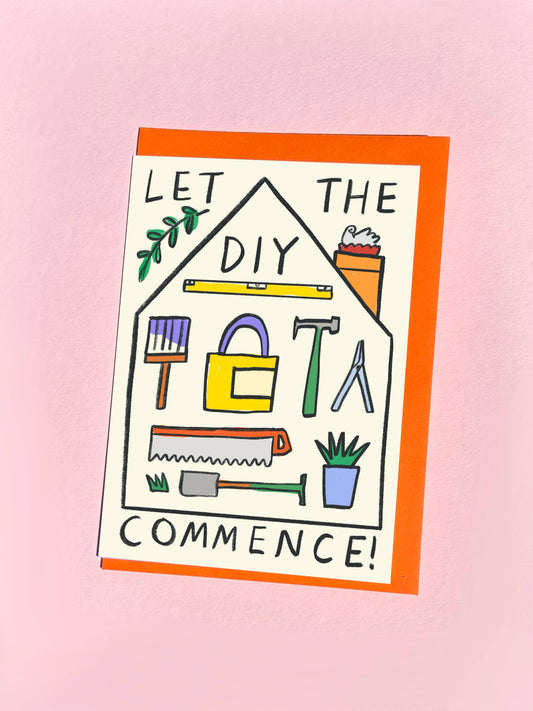Let the DIY Commence - New Home Card