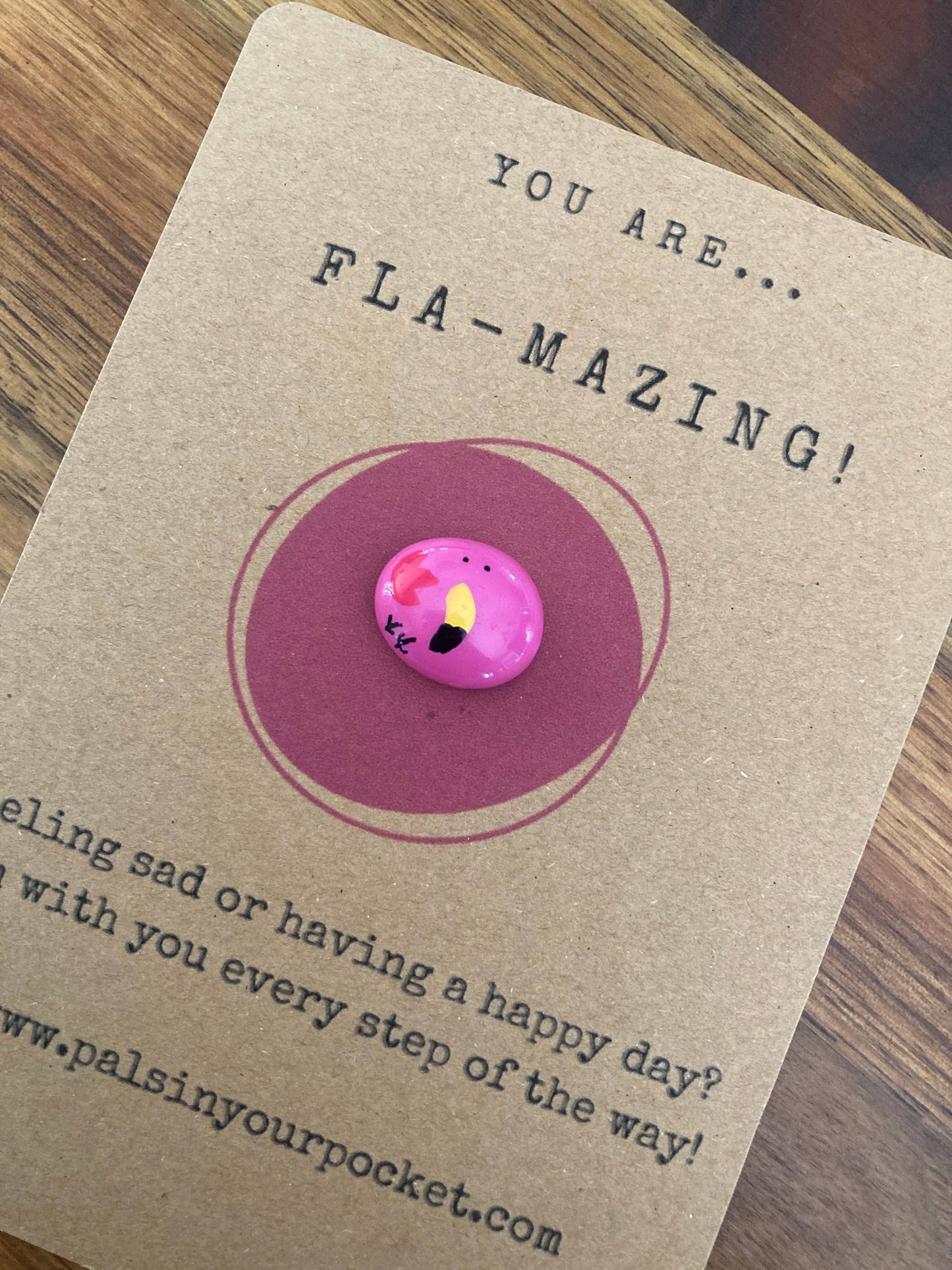 Flamingo Pocket Pebble Gift