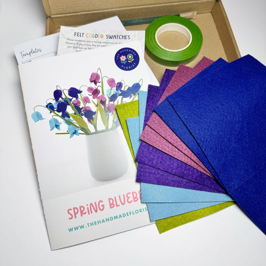 Spring Bluebells Felt Flower Craft Kit