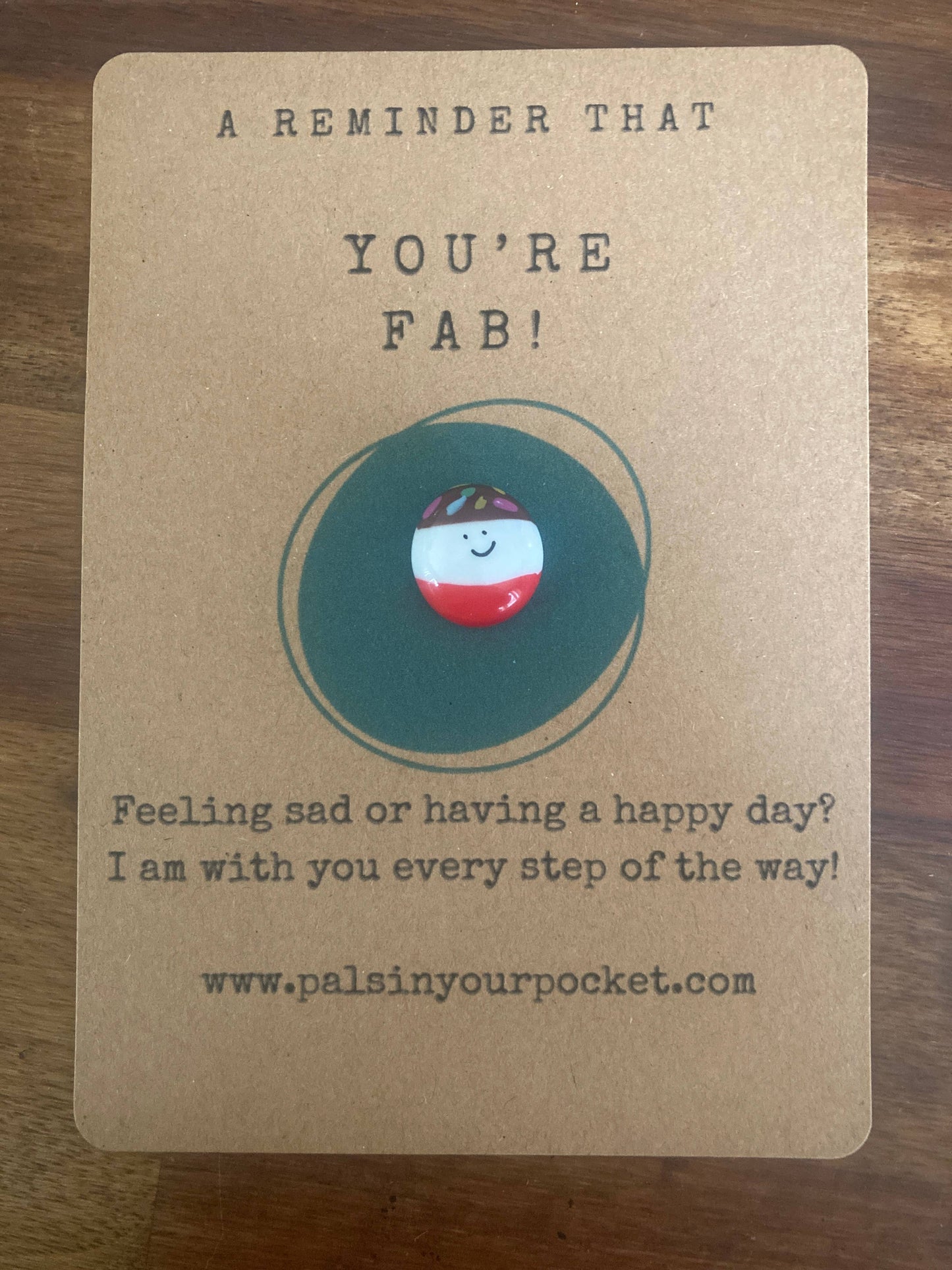You're Fab! Pebble Charm