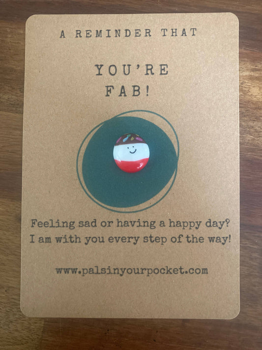 You're Fab! Pebble Charm