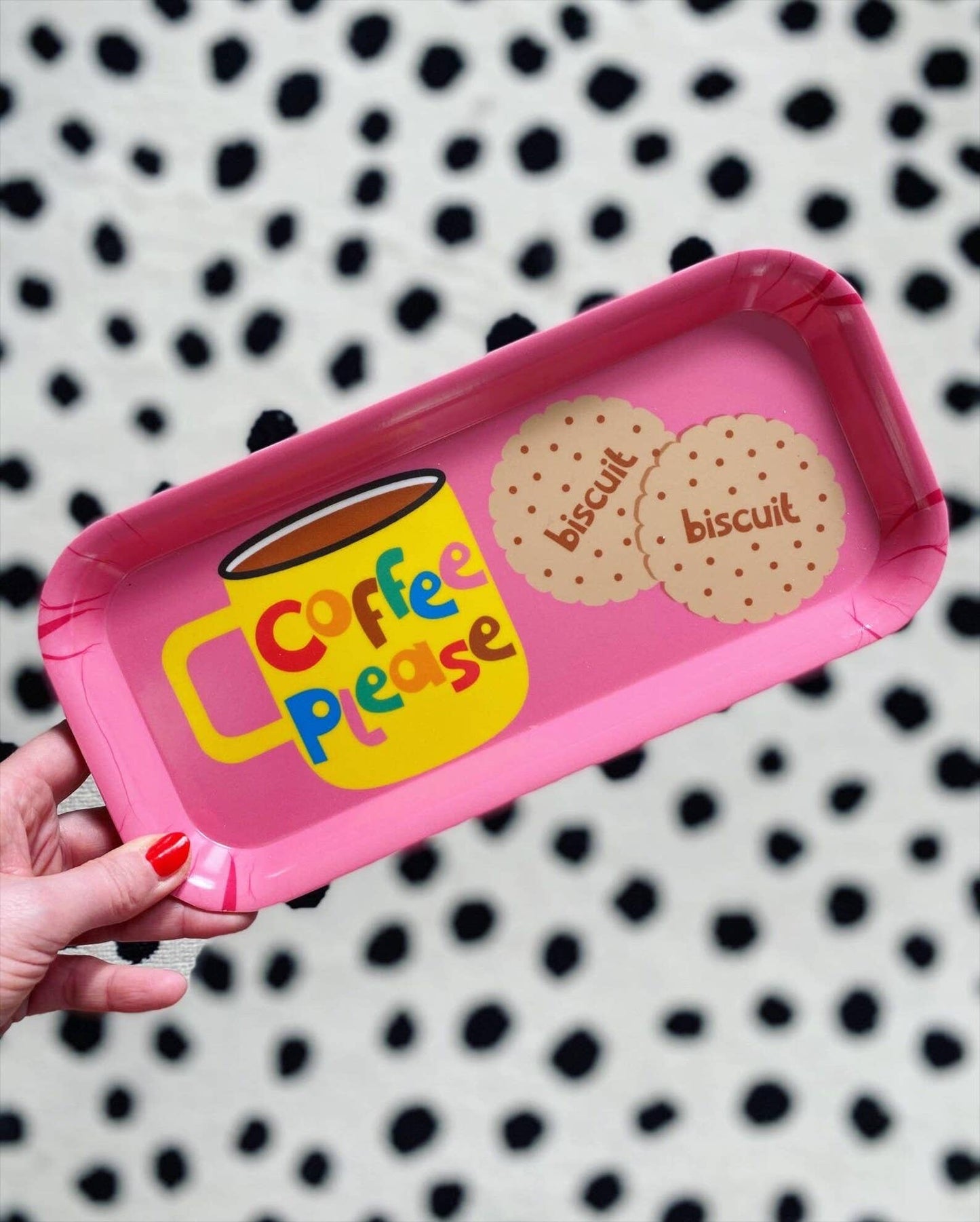 Coffee and Biscuits Melamine Tray