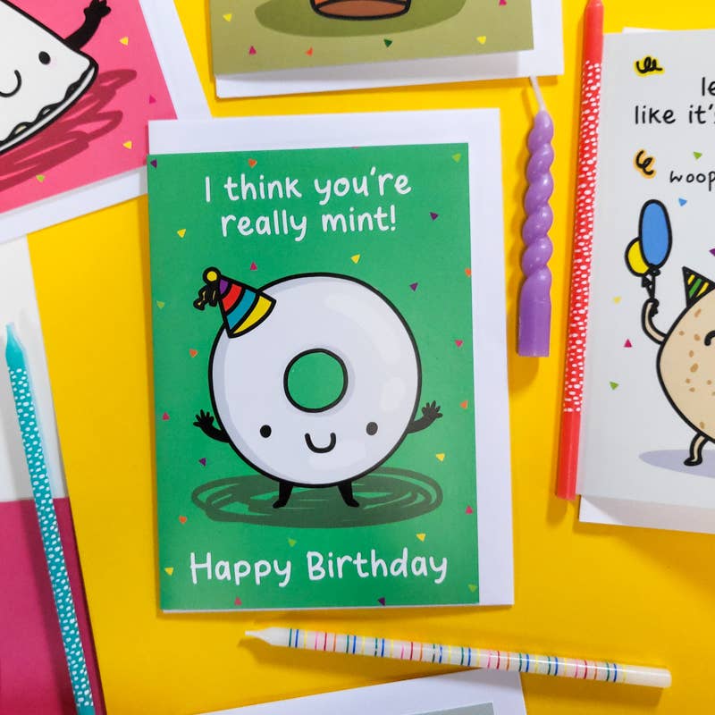 I Think You're Really Mint Birthday Card