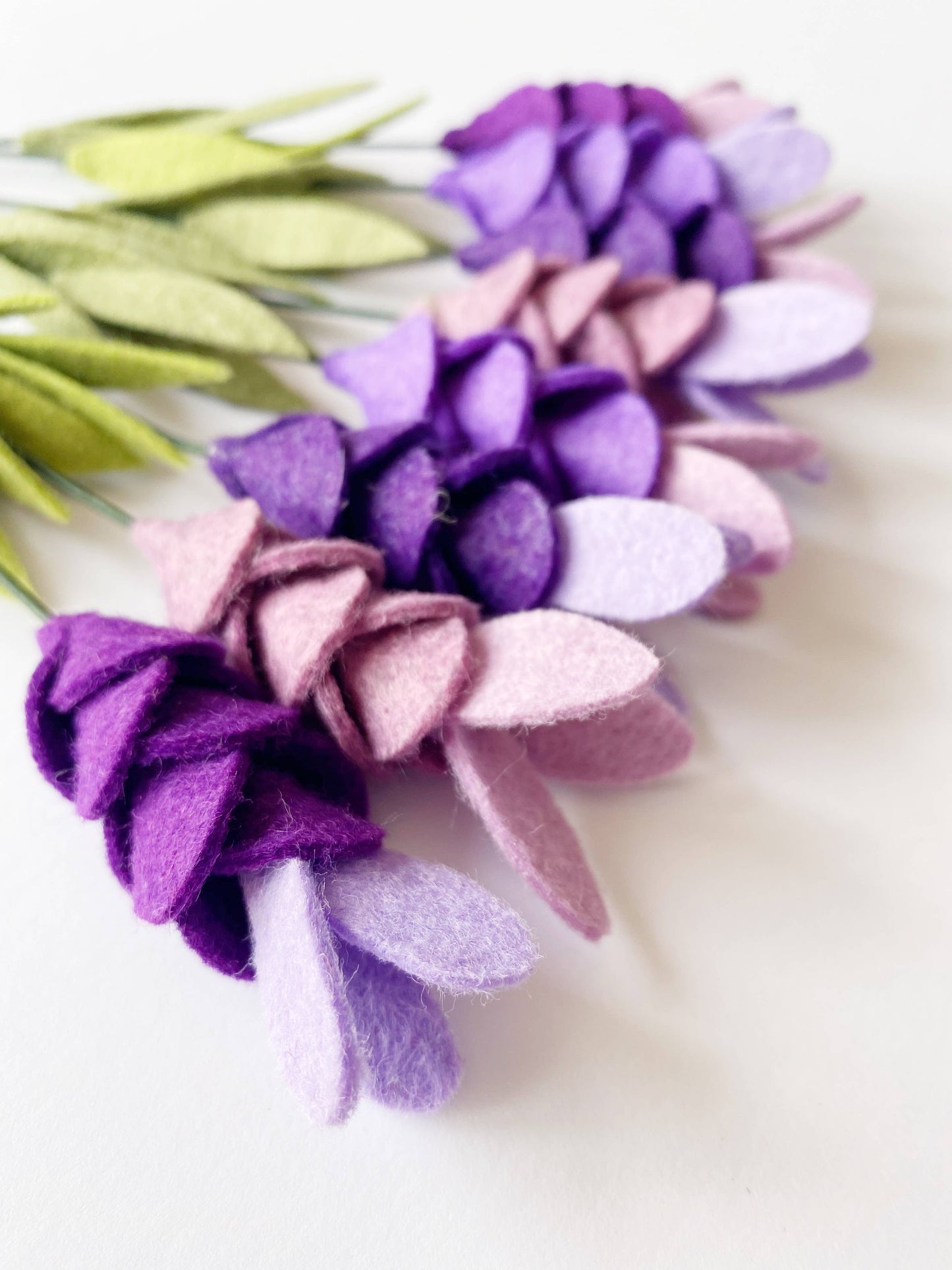 French Lavender Posy Felt Flower Craft Kit