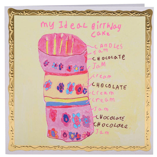 My Ideal Birthday Cake, Birthday Card