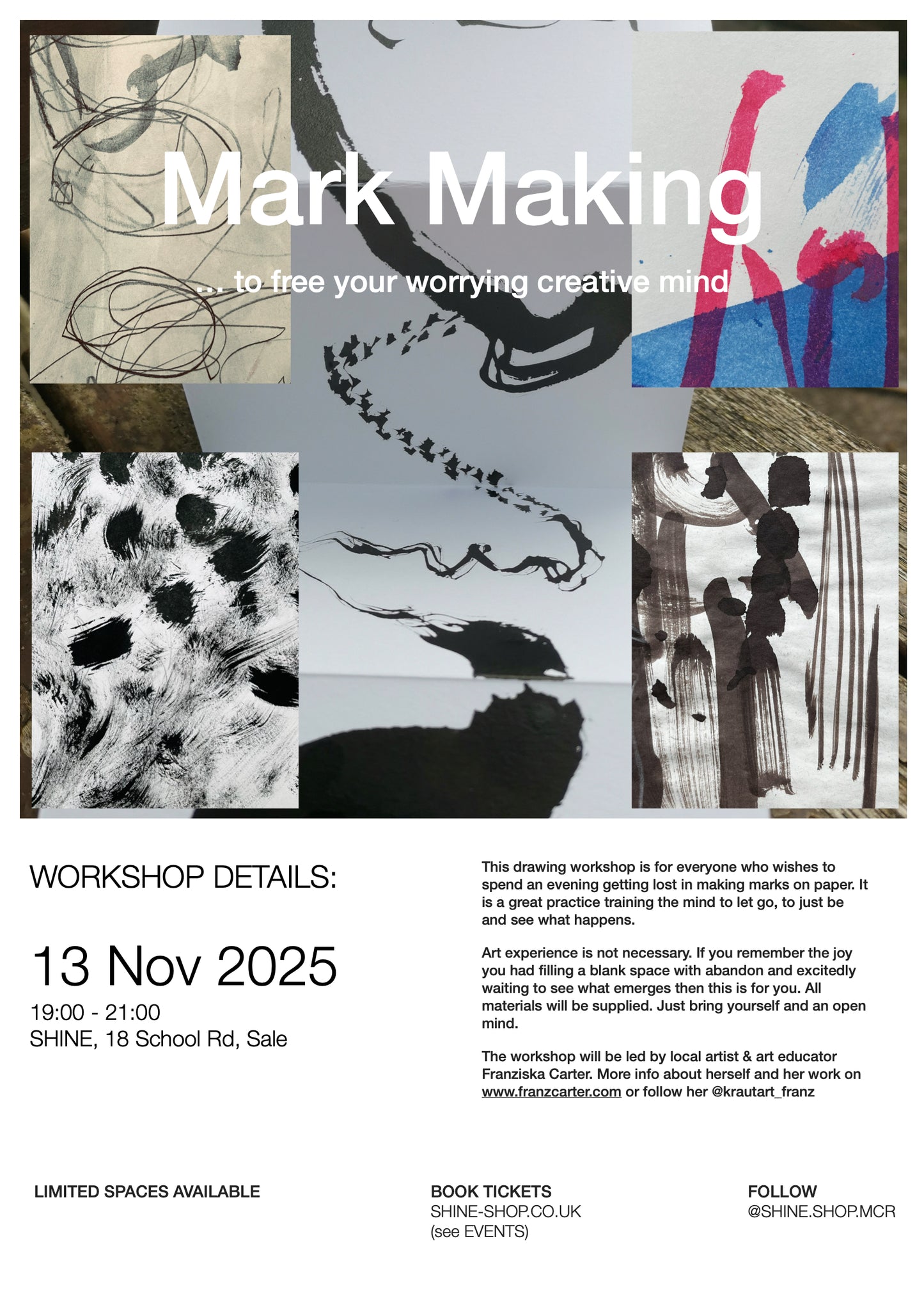 Mark Making Workshop - 13th November 2025, 7pm
