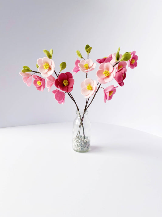 Cherry Blossom Posy Felt Flower Craft Kit