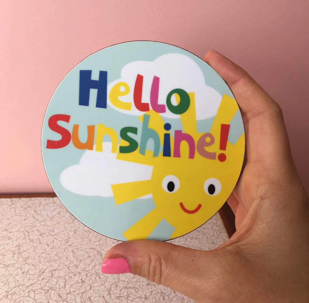 Hello Sunshine Melamine Coaster