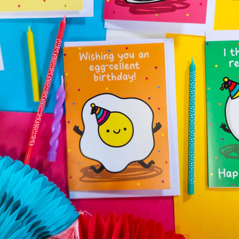 Wishing You An Egg-cellent Birthday Card