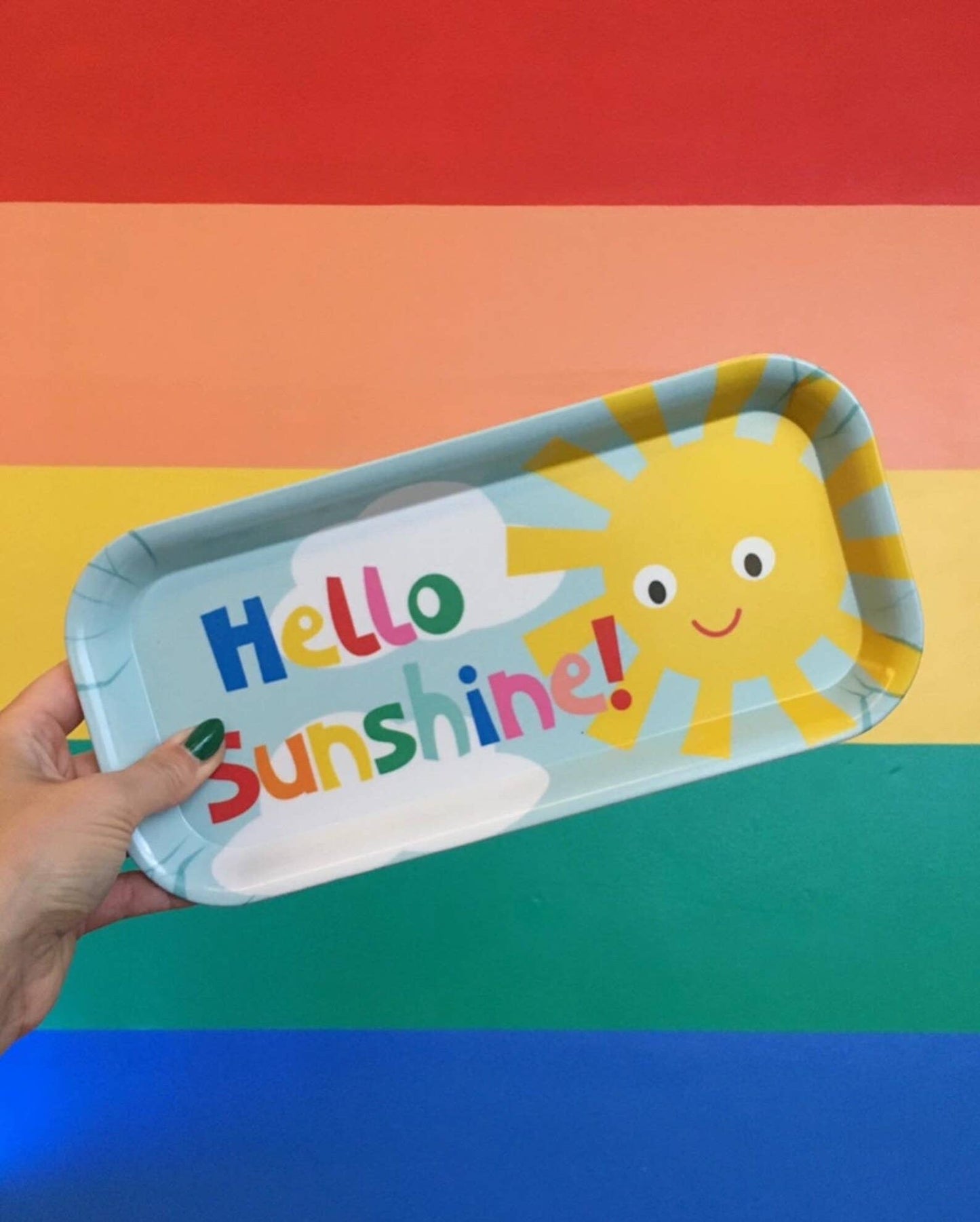 Hello Sunshine Melamine Tray