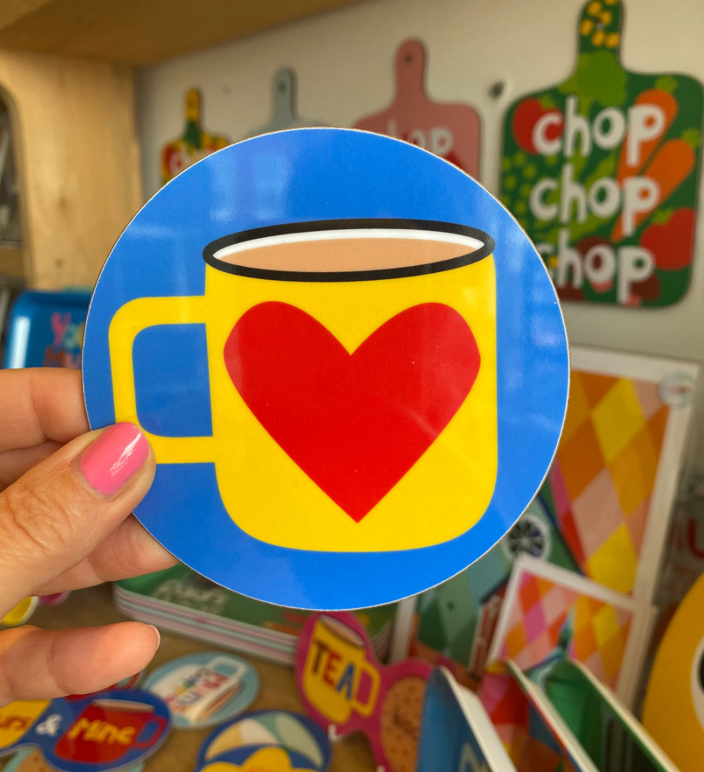 Tea Coaster - Heart Mug