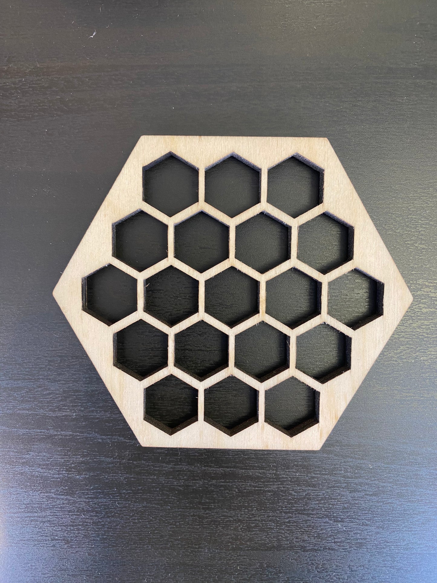Wooden Bee / Honeycomb Coaster