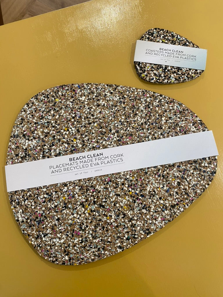 Pebble Shape Beach Clean Placemats