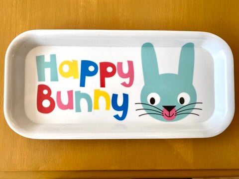 Happy Bunny Melamine Tray