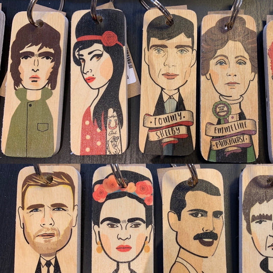 Wooden Keyrings - Musicians