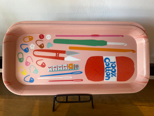 Crochet Melamine Tray