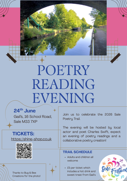 Poetry Reading Evening - 24th June 2026, 6pm at Gail's