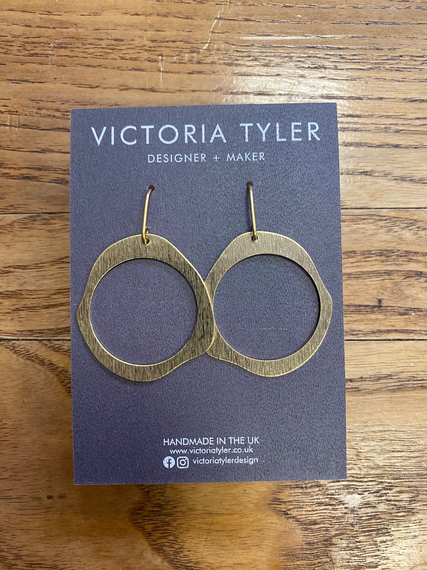 Brass Earrings by Victoria Tyler