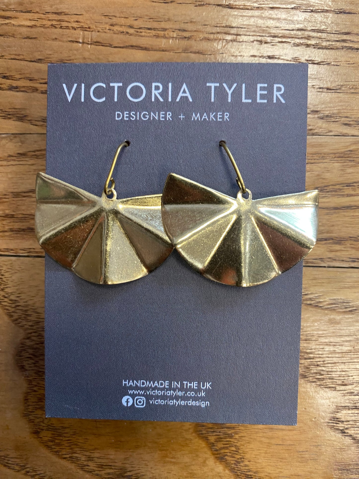 Brass Earrings by Victoria Tyler