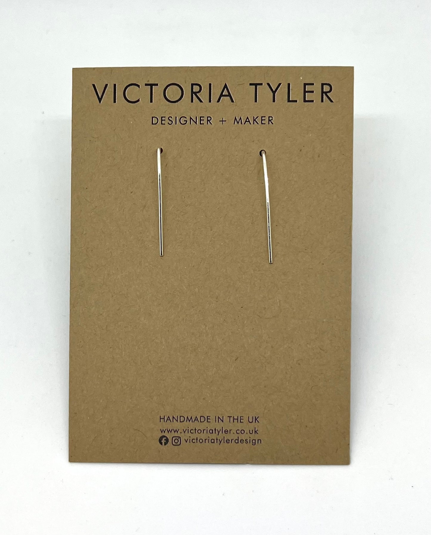 Clara - Silver Semi-Circle Earrings