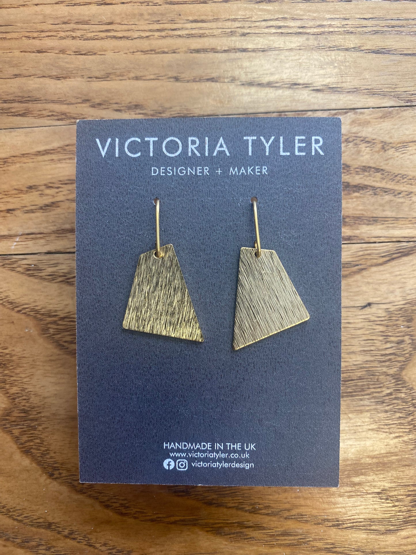 Brass Earrings by Victoria Tyler