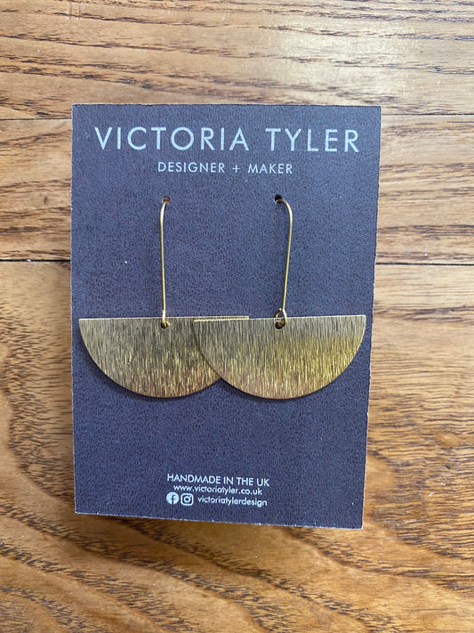 Brass Earrings by Victoria Tyler