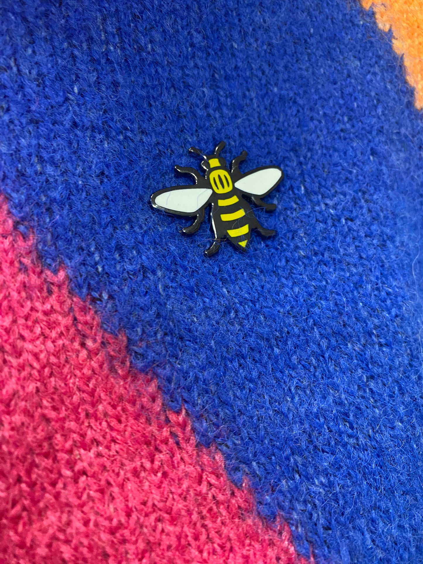Yellow Bee Pin Badge