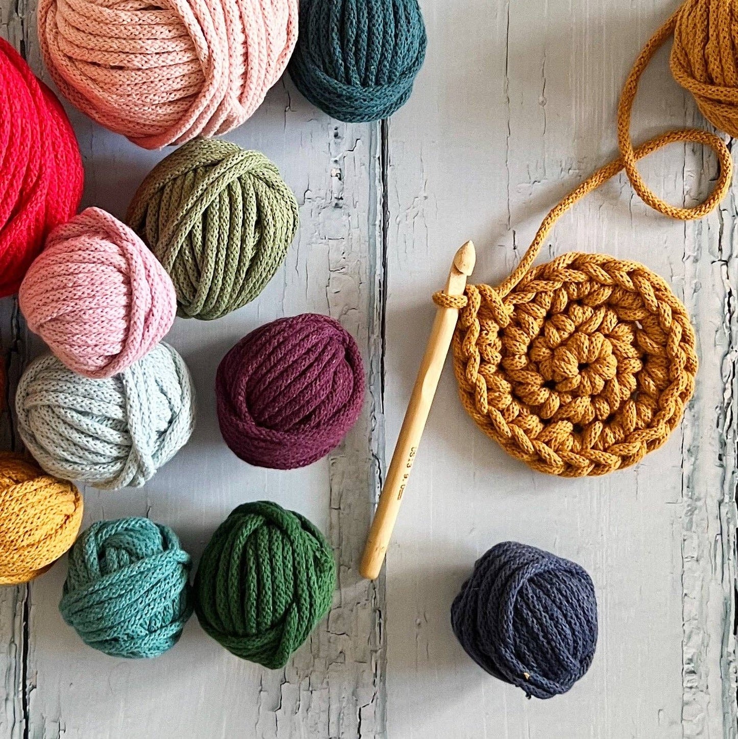 Tutti Frutti Crochet Basket Kit