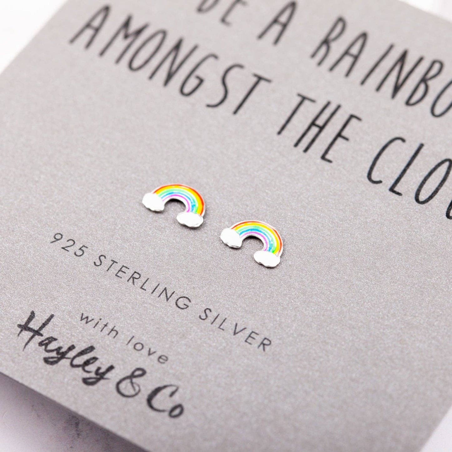 Rainbow Sterling Silver Earrings