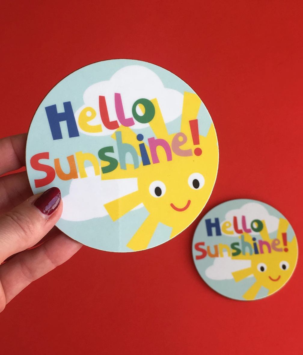 Hello Sunshine Melamine Coaster