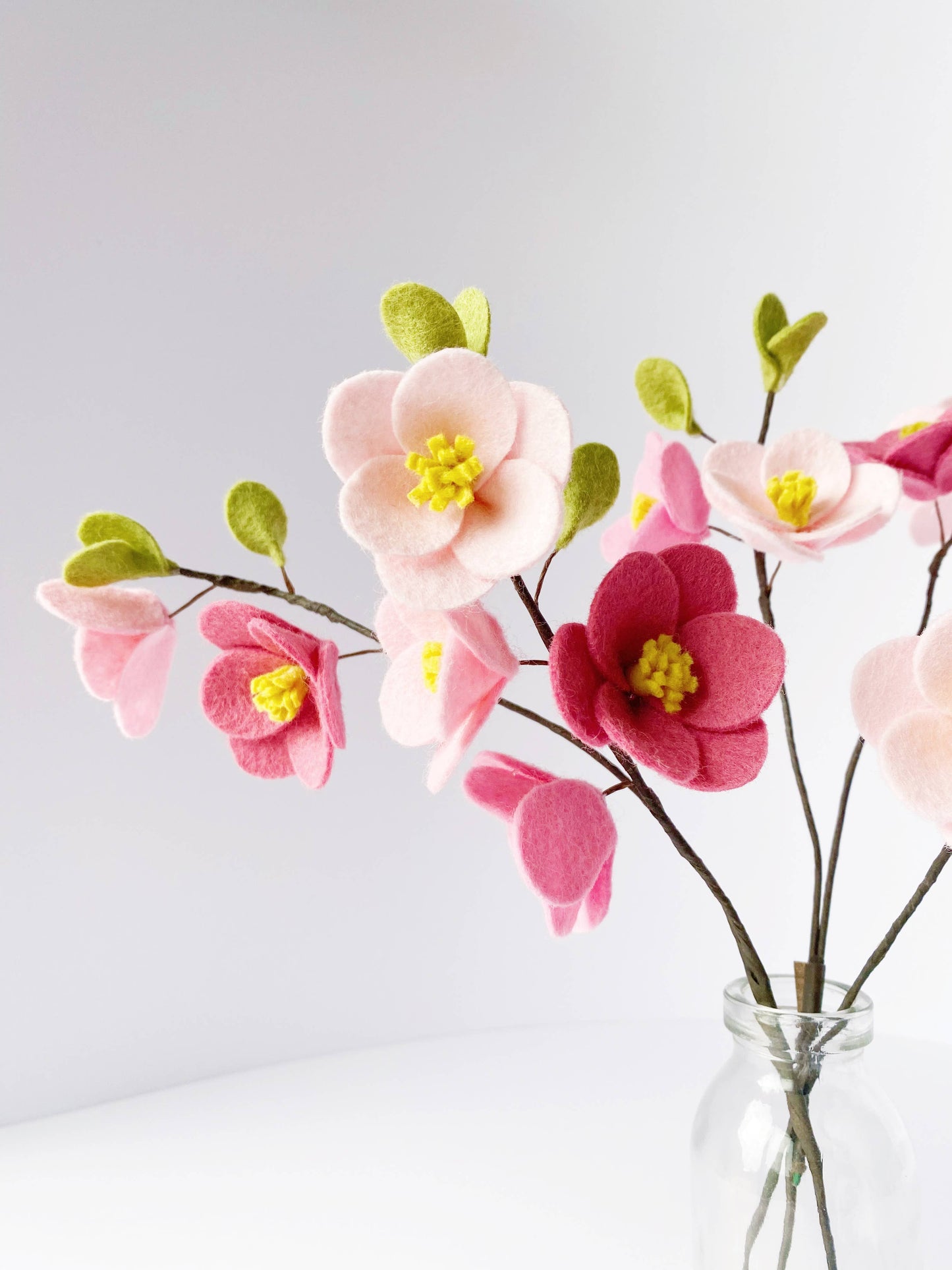 Cherry Blossom Posy Felt Flower Craft Kit