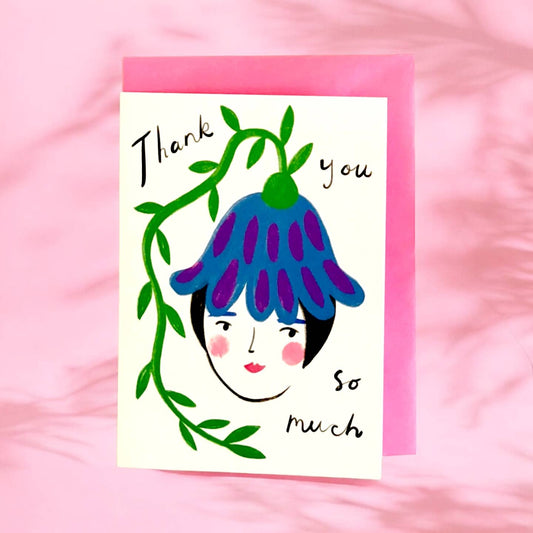 Thank You So Much - Bluebell Flower Card