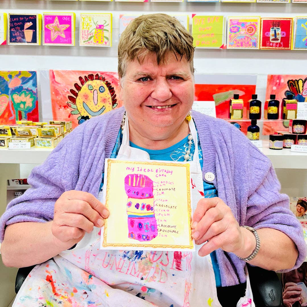 My Ideal Birthday Cake, Birthday Card