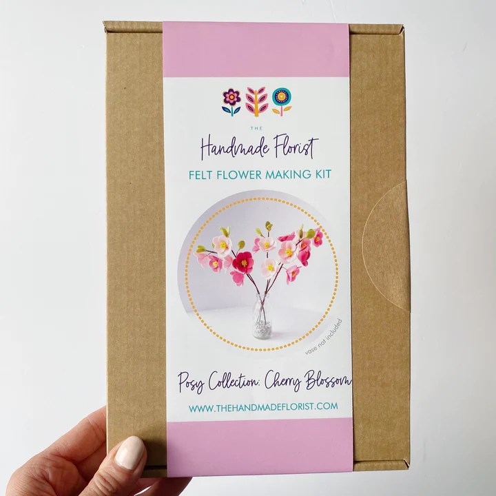 Cherry Blossom Posy Felt Flower Craft Kit