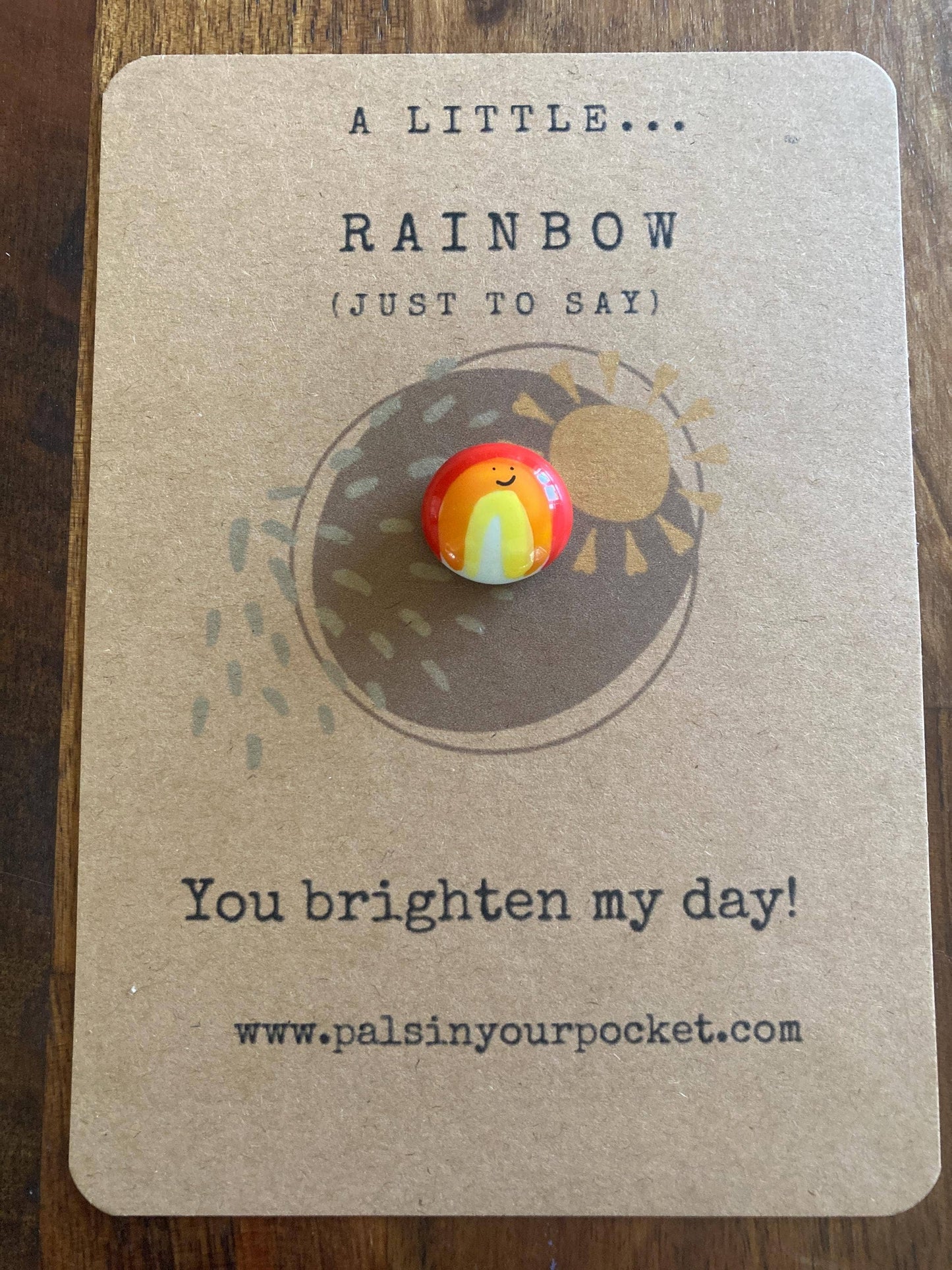 Rainbow Pocket Pebble