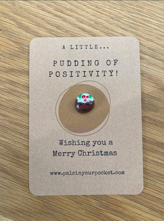 Christmas Pudding of Positivity Pebble Charm