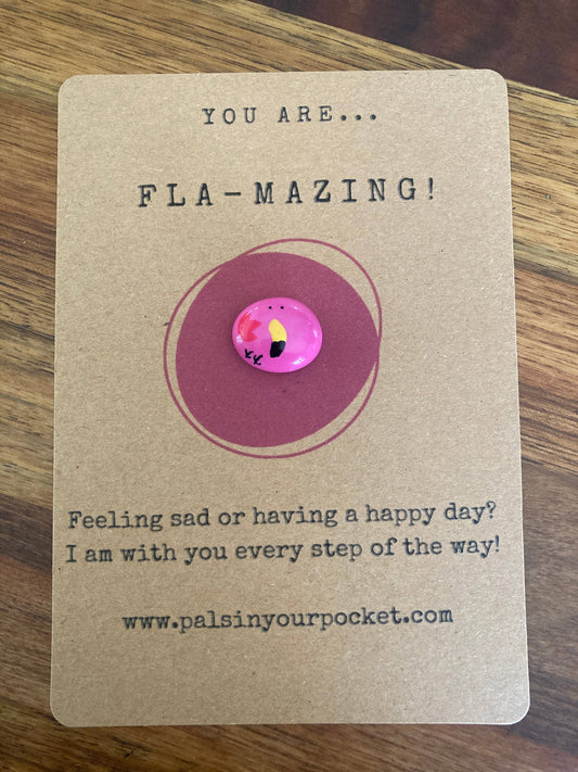 Flamingo Pocket Pebble Gift