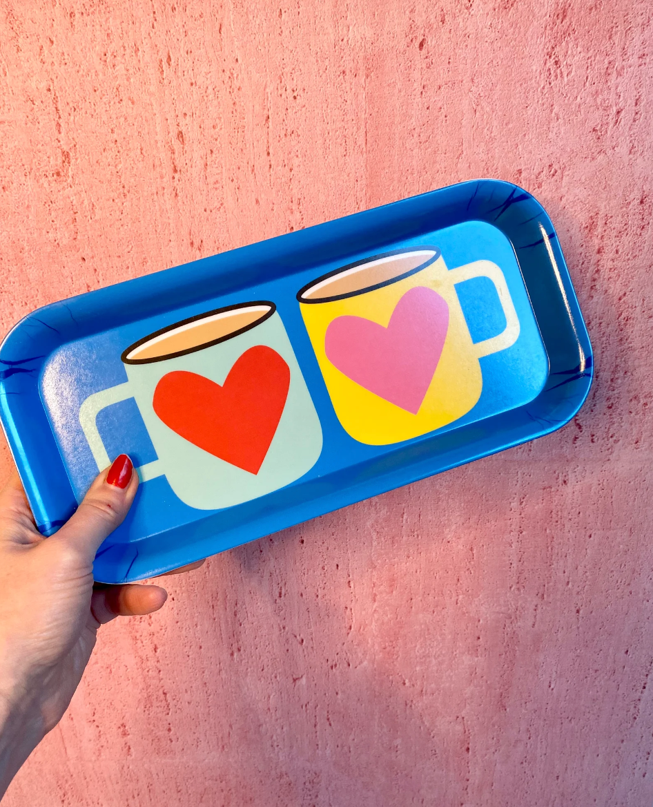 Lovers Melamine Serving Tray