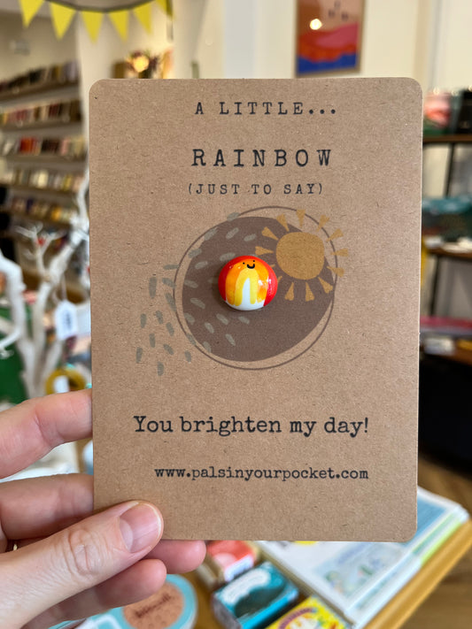 Rainbow Pocket Pebble