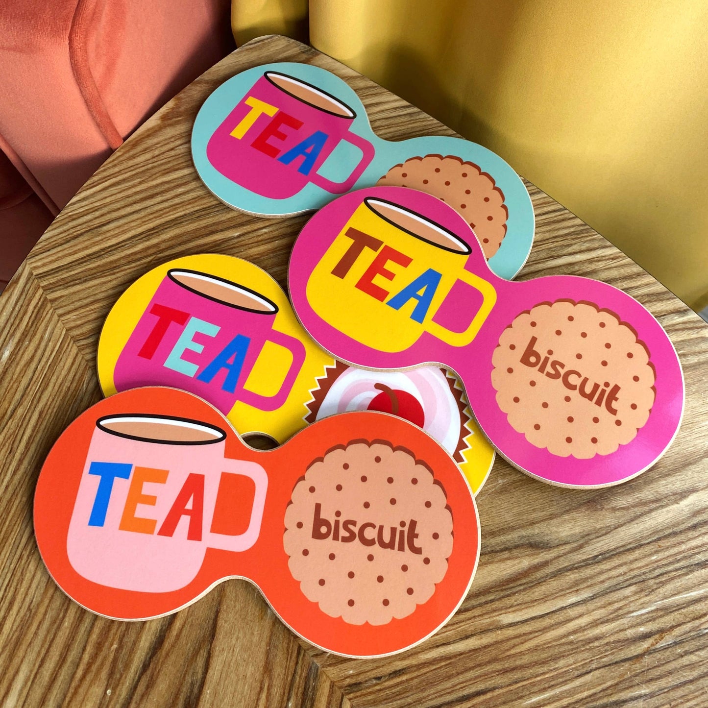 Tea& Biscuits/Cake Double Coaster