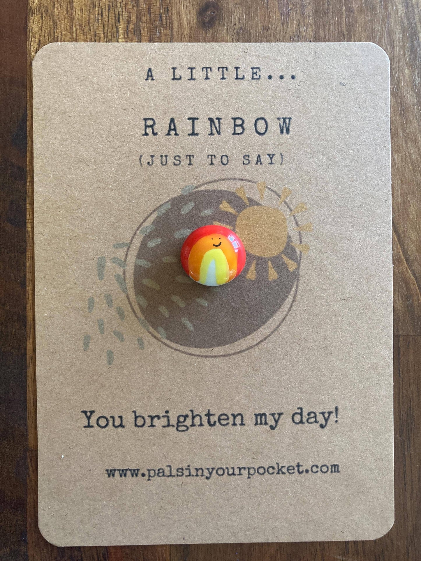 Rainbow Pocket Pebble