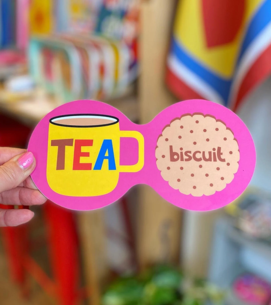 Tea& Biscuits/Cake Double Coaster