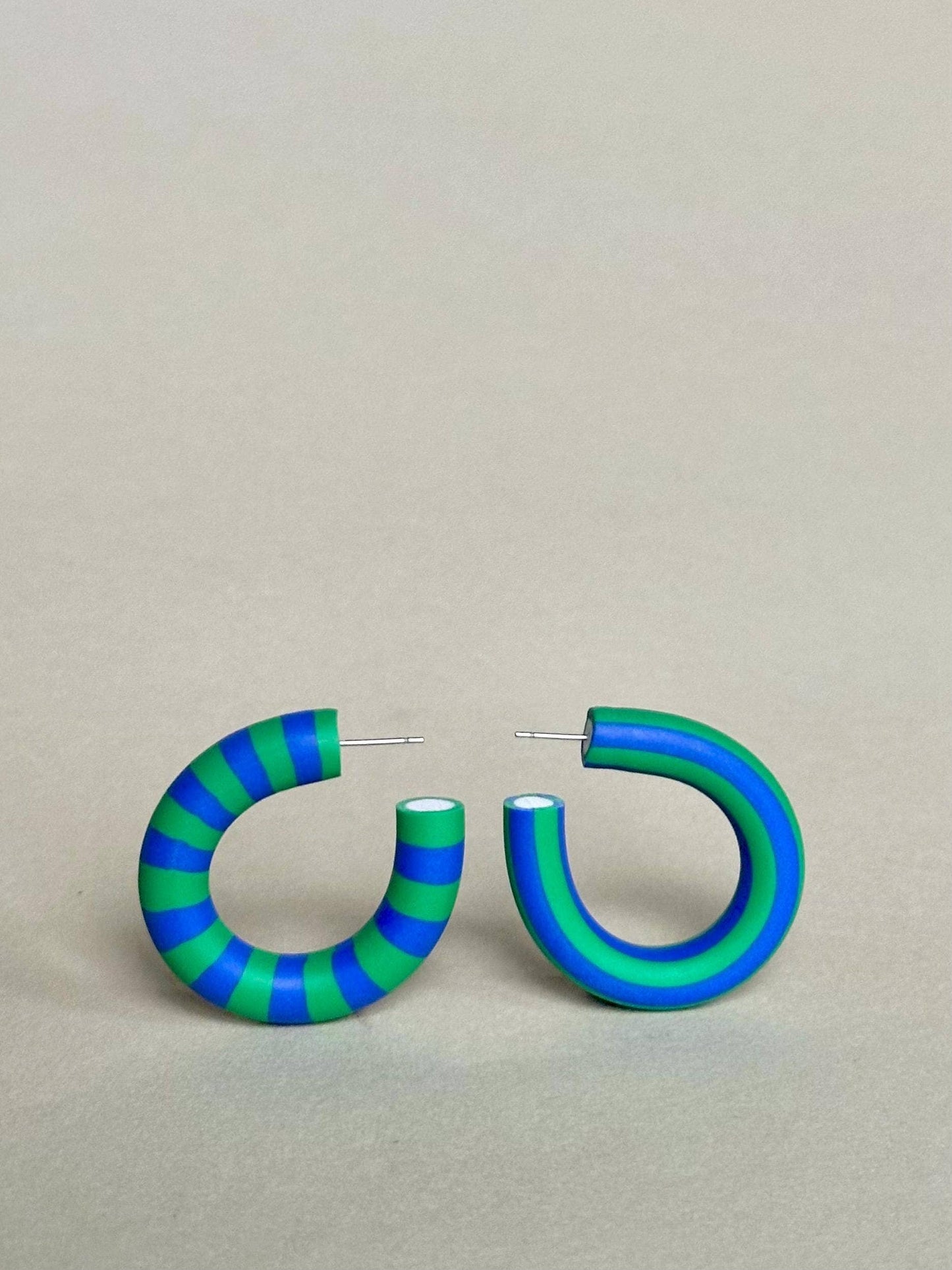 Striped Hoops - Blue
