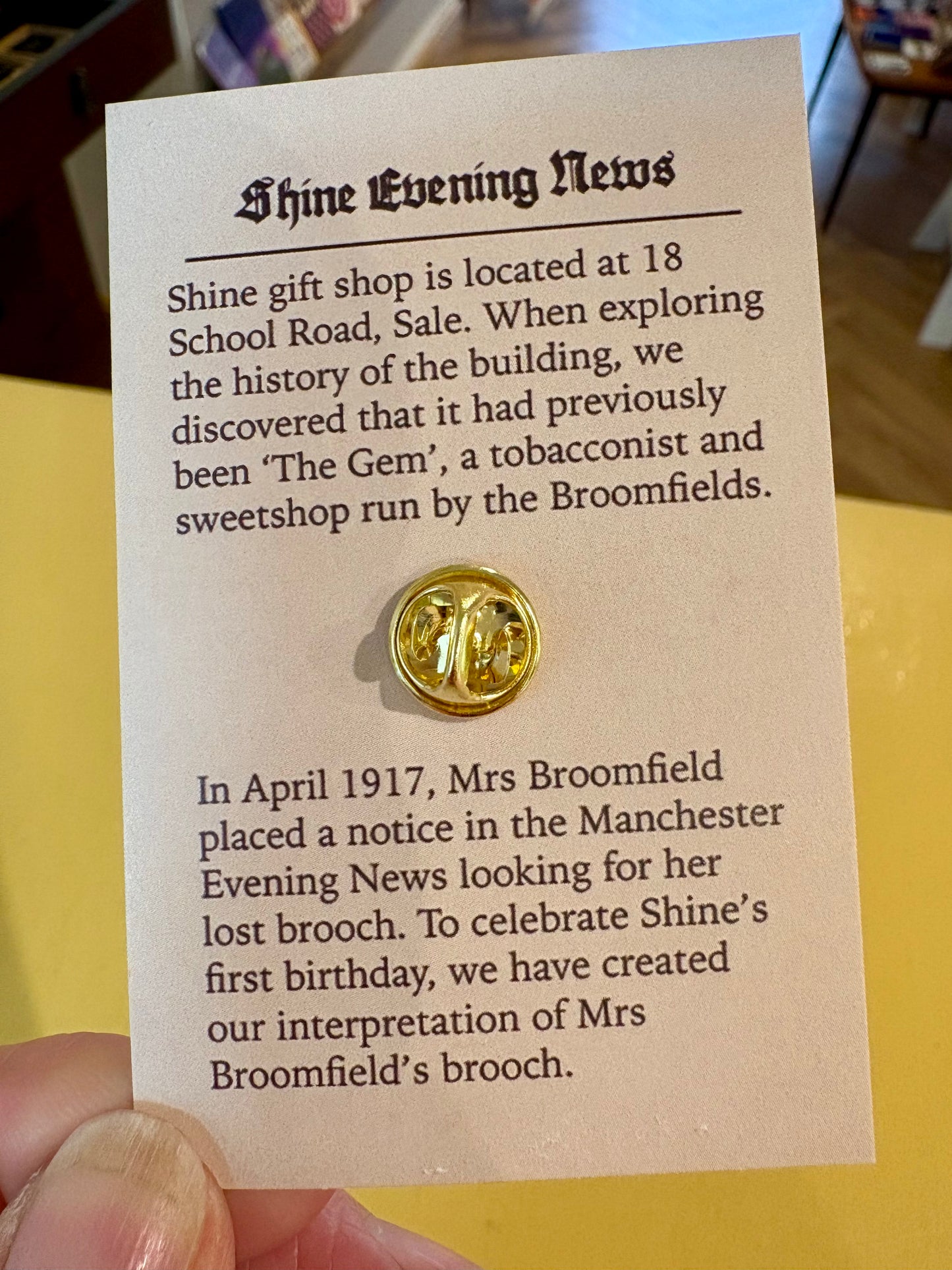 Mrs Broomfield's Brooch