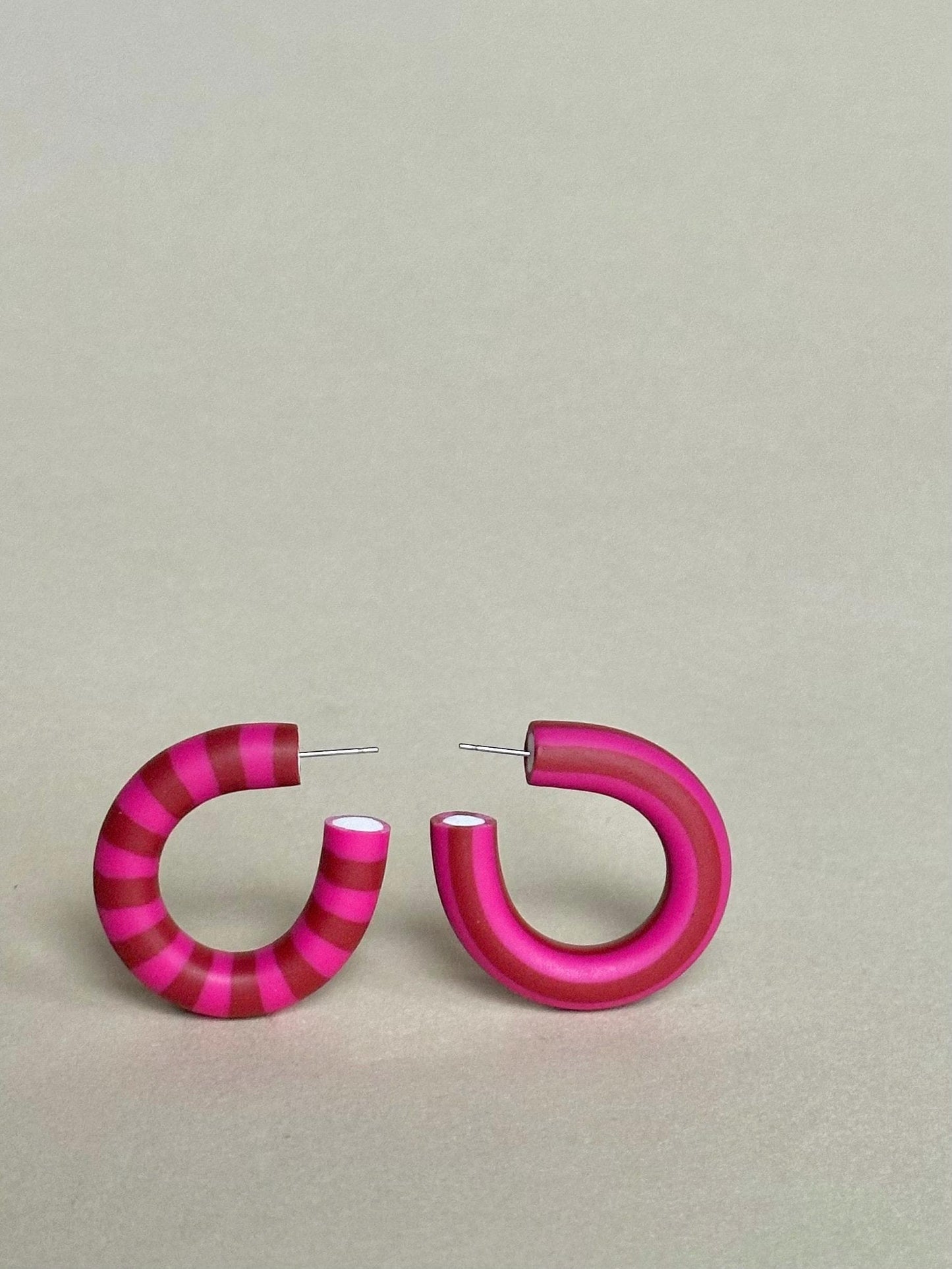 Striped Hoops - Red