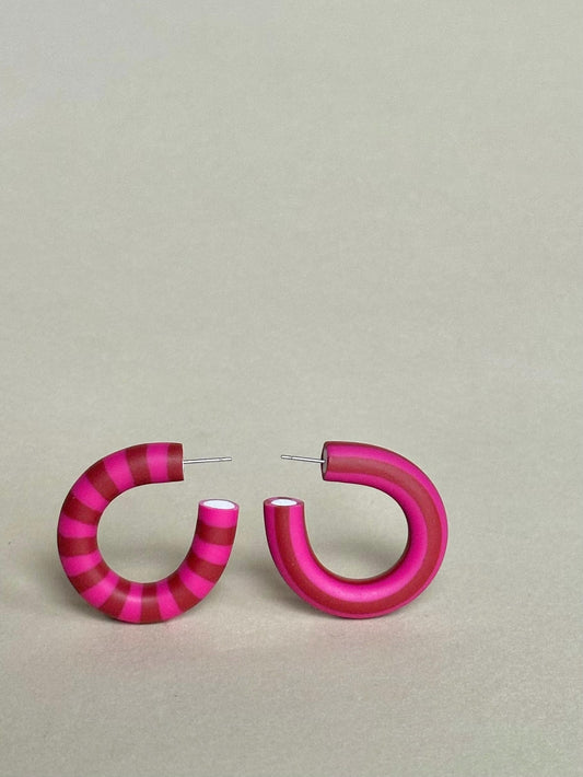 Striped Hoops - Red