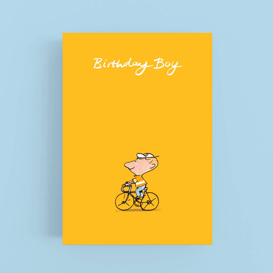 Birthday Boy on Bike Card