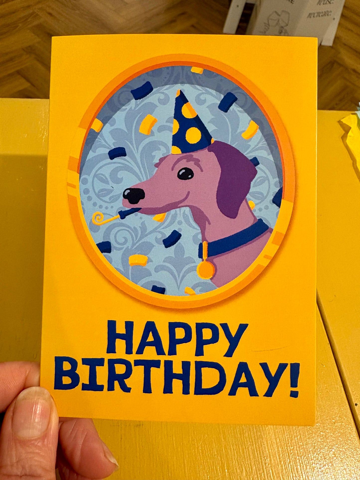 Mrs Broomfield's Brooch Birthday Card